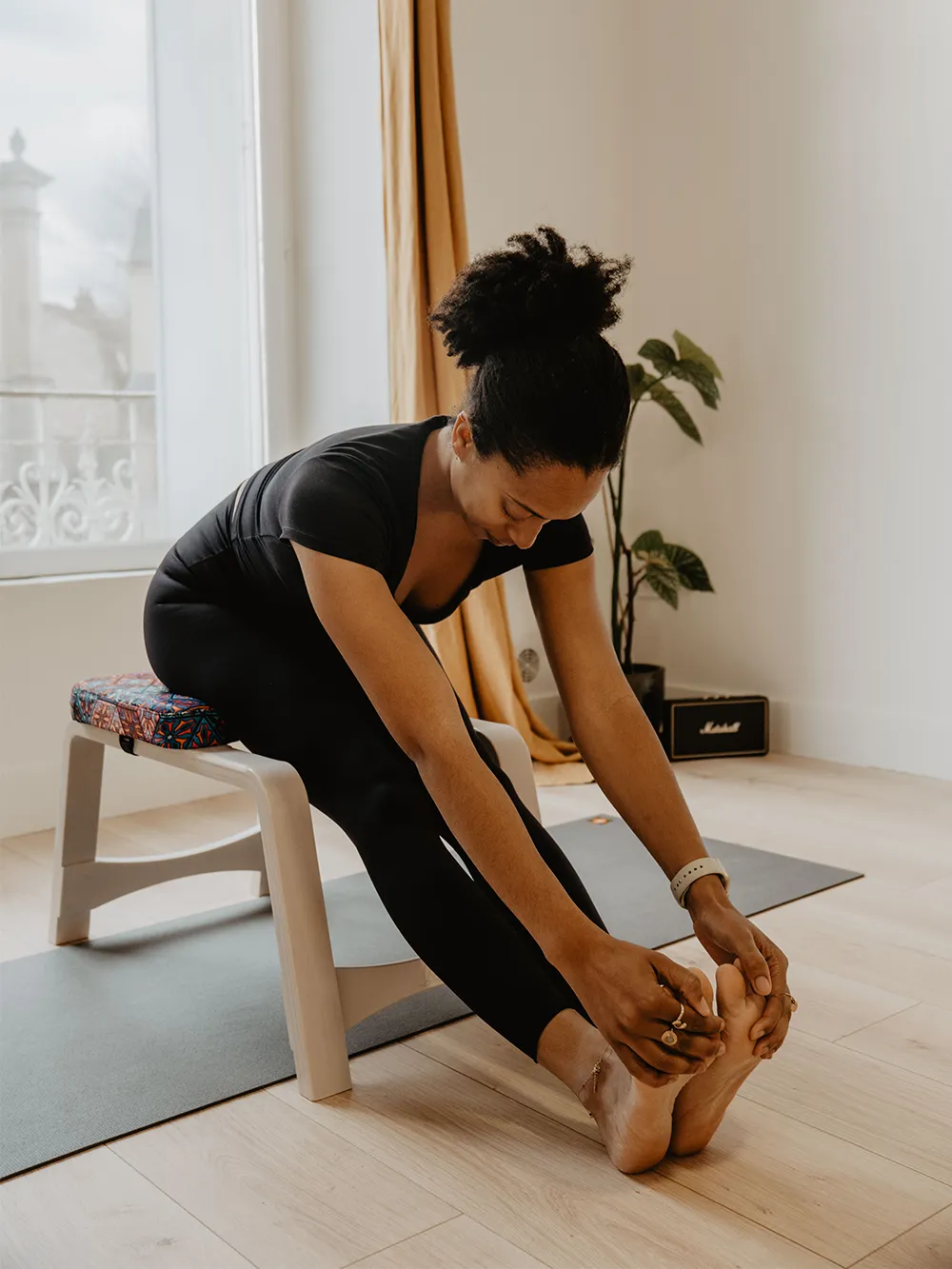 Le Bangka utilisé comme support de yoga